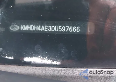 2013 Hyundai Elantra Gls из США, поврежденный, VIN KMHDH4AE3DU597666